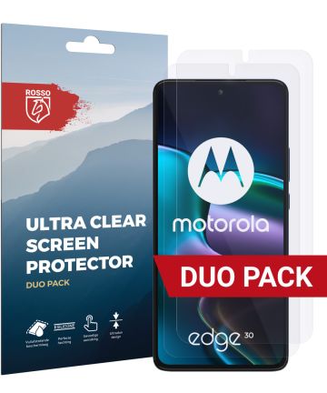 Rosso Motorola Edge 30 Ultra Clear Screen Protector Duo Pack Screen Protectors