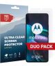 Rosso Motorola Edge 30 Ultra Clear Screen Protector Duo Pack