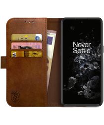 Rosso Element OnePlus 10T Hoesje Book Cover Wallet Bruin