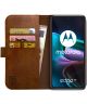 Rosso Element Motorola Edge 30 Hoesje Book Cover Wallet Bruin