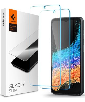 Spigen Glas.tR Samsung Galaxy Xcover 6 Pro Screen Protector (2-Pack) Screen Protectors