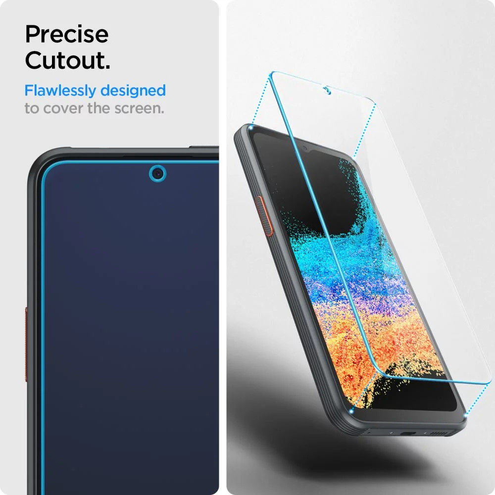 Spigen Glas.tR Samsung Galaxy Xcover 6 Pro Screen Protector (2-Pack) afbeelding 6