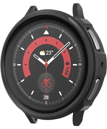 Spigen Liquid Air - Samsung Galaxy Watch 5 Pro Hoesje - Zwart Cases