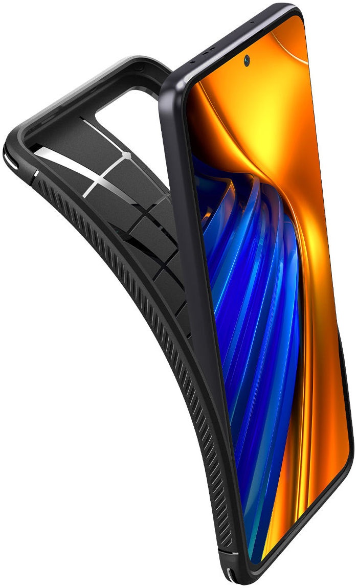 Spigen Rugged Armor Xiaomi Poco F4 Hoesje Back Cover Zwart afbeelding 2
