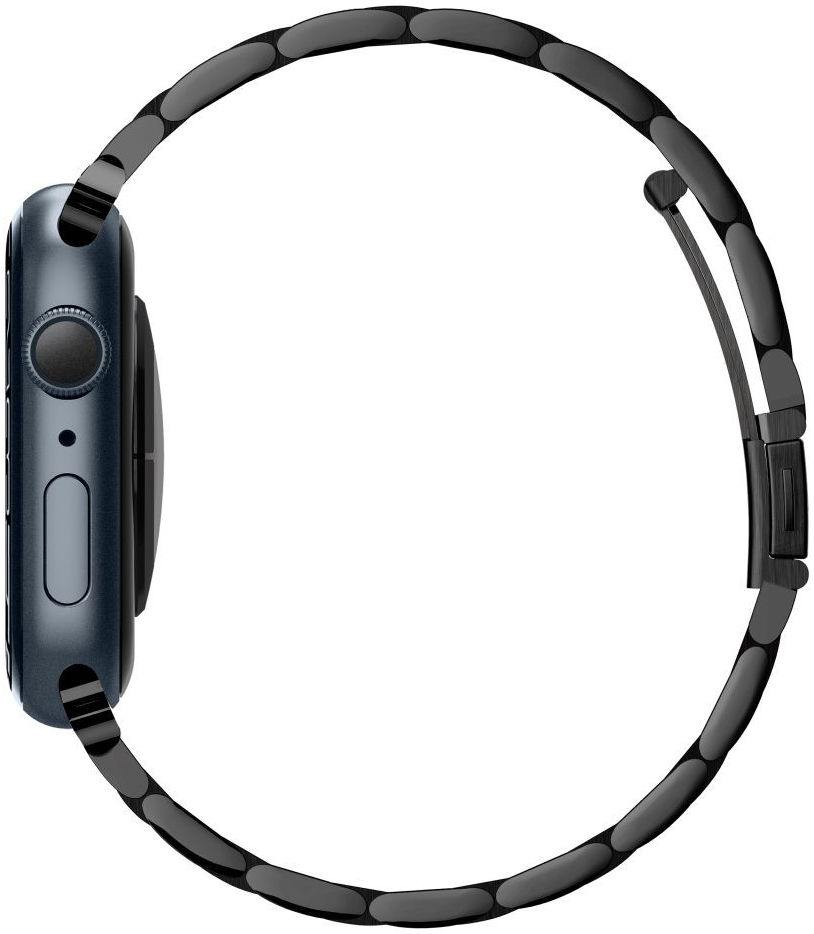Spigen Modern Fit Apple Watch Bandje - 1-10/SE - 42/41/40/38MM - RVS - Zwart afbeelding 10