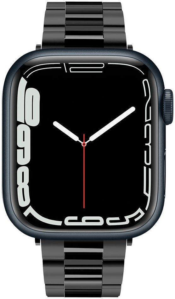 Spigen Modern Fit Apple Watch Bandje - 1-10/SE - 42/41/40/38MM - RVS - Zwart afbeelding 2