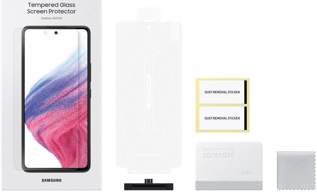 Origineel Samsung A53 Bundel (Silicone Cover Zwart en Tempered Glass) afbeelding 7
