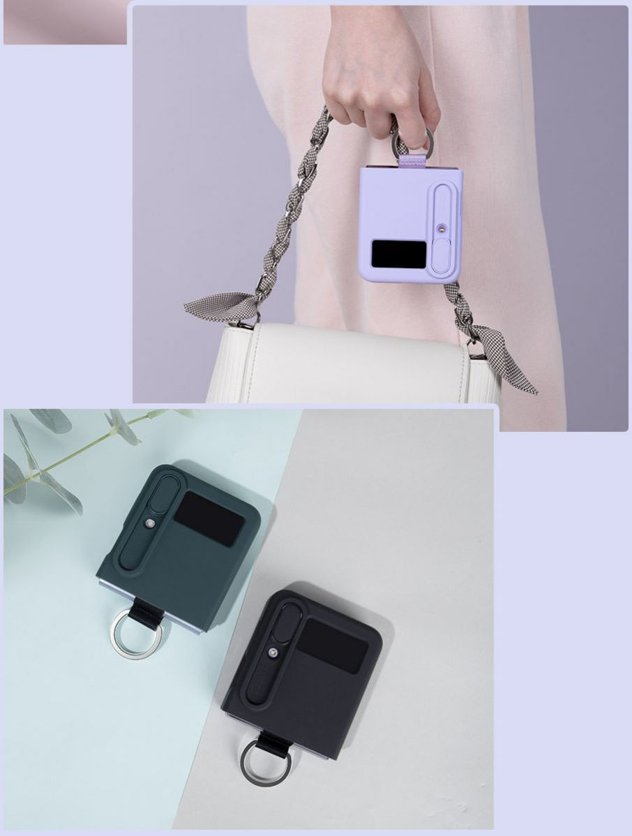 Nillkin CamShield Samsung Galaxy Z Flip 4 Hoesje Camera Slider Zwart afbeelding 14