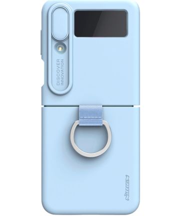 Nillkin CamShield Samsung Galaxy Z Flip 4 Hoesje Camera Slider Blauw Hoesjes