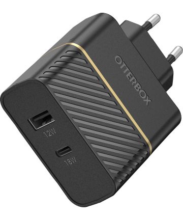 OtterBox Fast Charge PD 3.0 USB/USB-C Oplader 30W Adapter Zwart Opladers