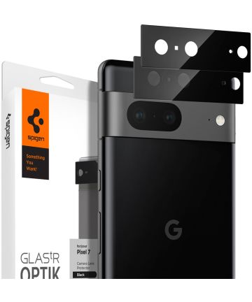 Spigen Optik Google Pixel 7 Camera Lens Protector (2-Pack) Zwart Screen Protectors