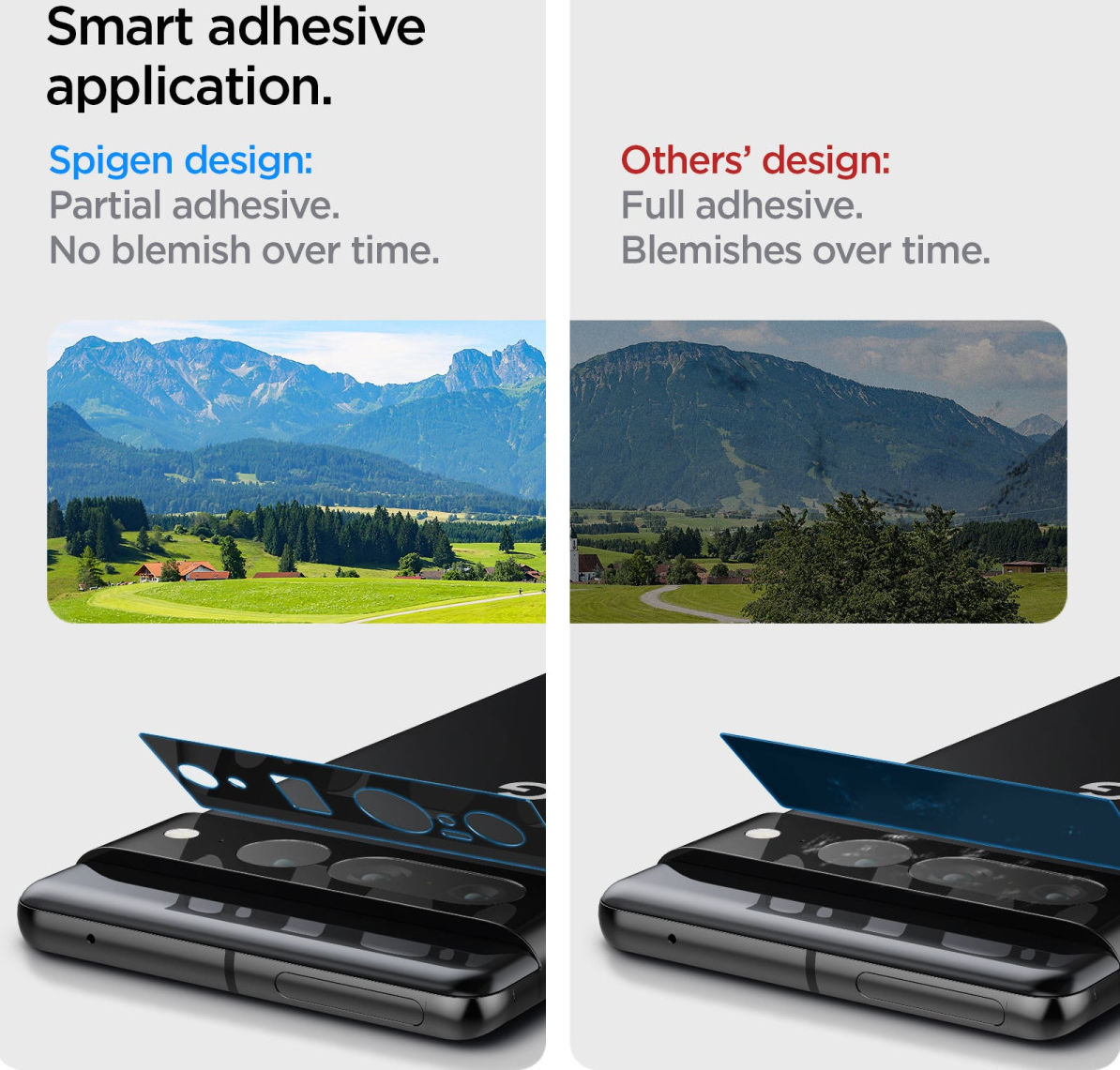 Spigen Optik Google Pixel 7 Pro Camera Lens Protector (2-Pack) Zwart afbeelding 10