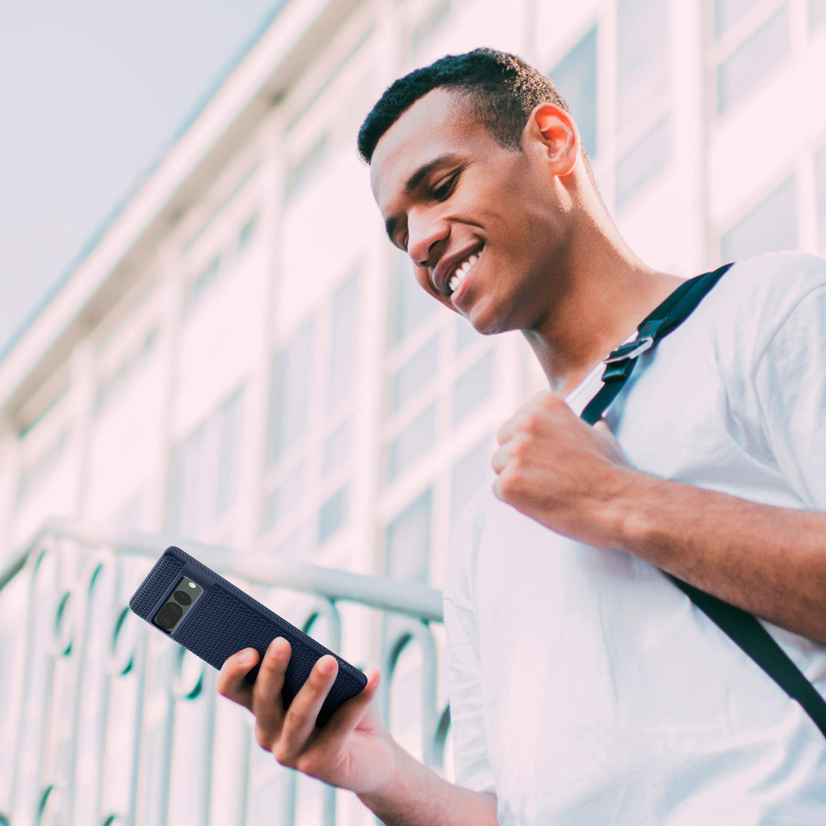 Spigen Liquid Air Google Pixel 7 Pro Hoesje Back Cover Blauw afbeelding 22