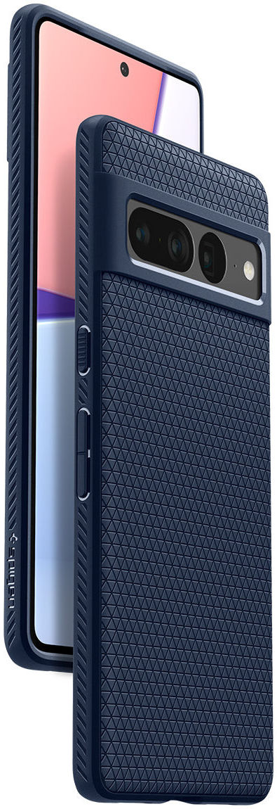 Spigen Liquid Air Google Pixel 7 Pro Hoesje Back Cover Blauw afbeelding 4