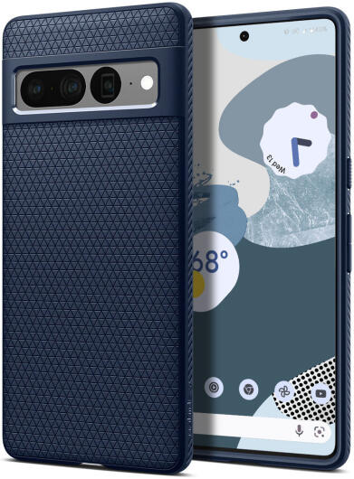Spigen Liquid Air Google Pixel 7 Pro Hoesje Back Cover Blauw afbeelding 1