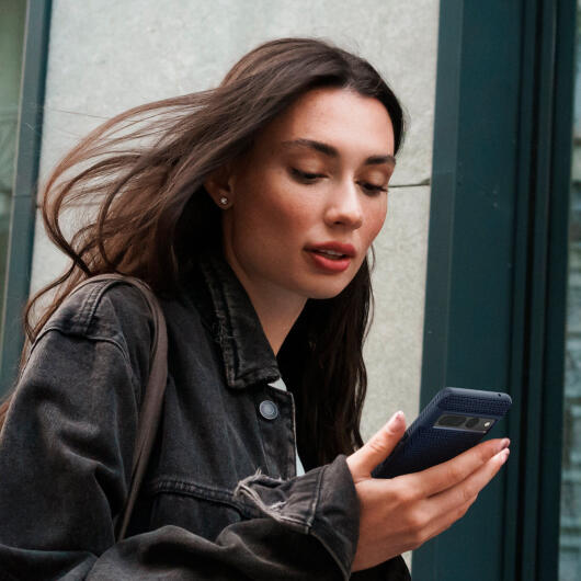 Spigen Liquid Air Google Pixel 7 Pro Hoesje Back Cover Blauw afbeelding 19