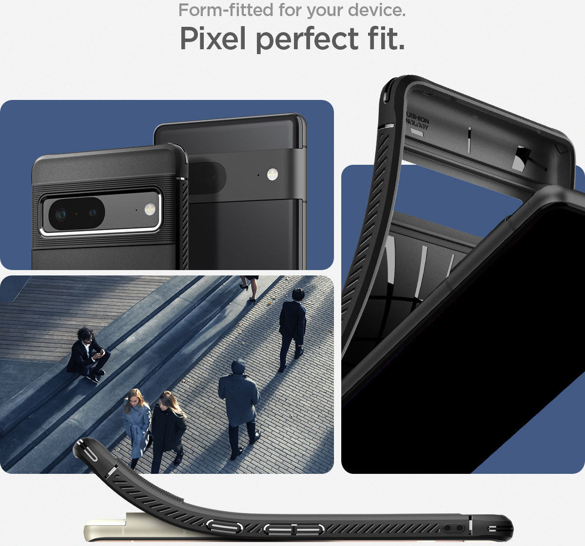 Spigen Rugged Armor Google Pixel 7 Hoesje Back Cover Zwart afbeelding 14