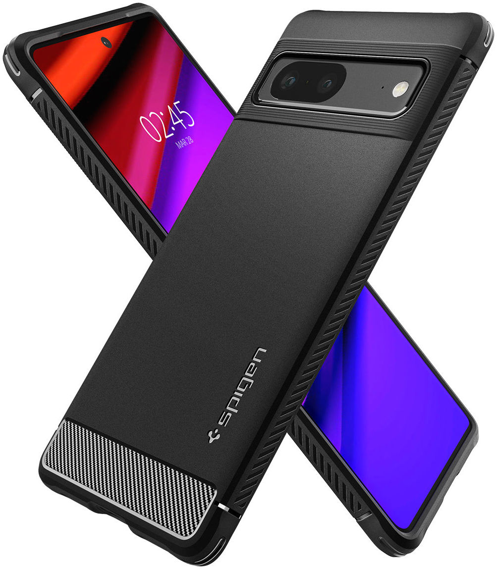 Spigen Rugged Armor Google Pixel 7 Hoesje Back Cover Zwart afbeelding 5