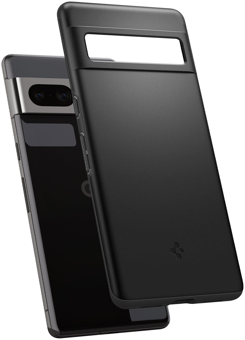 Spigen Thin Fit Google Pixel 7 Pro Hoesje Back Cover Zwart afbeelding 6