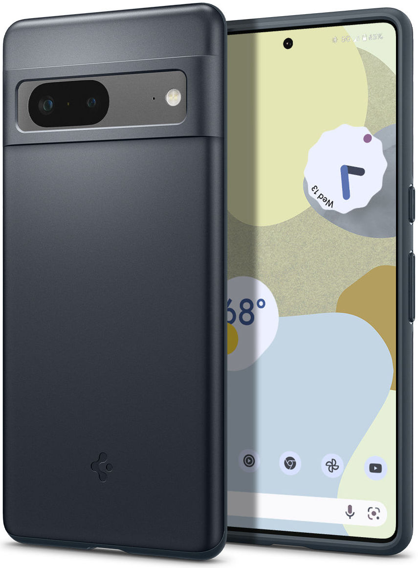 Spigen Thin Fit Google Pixel 7 Hoesje Back Cover Grijs afbeelding 1