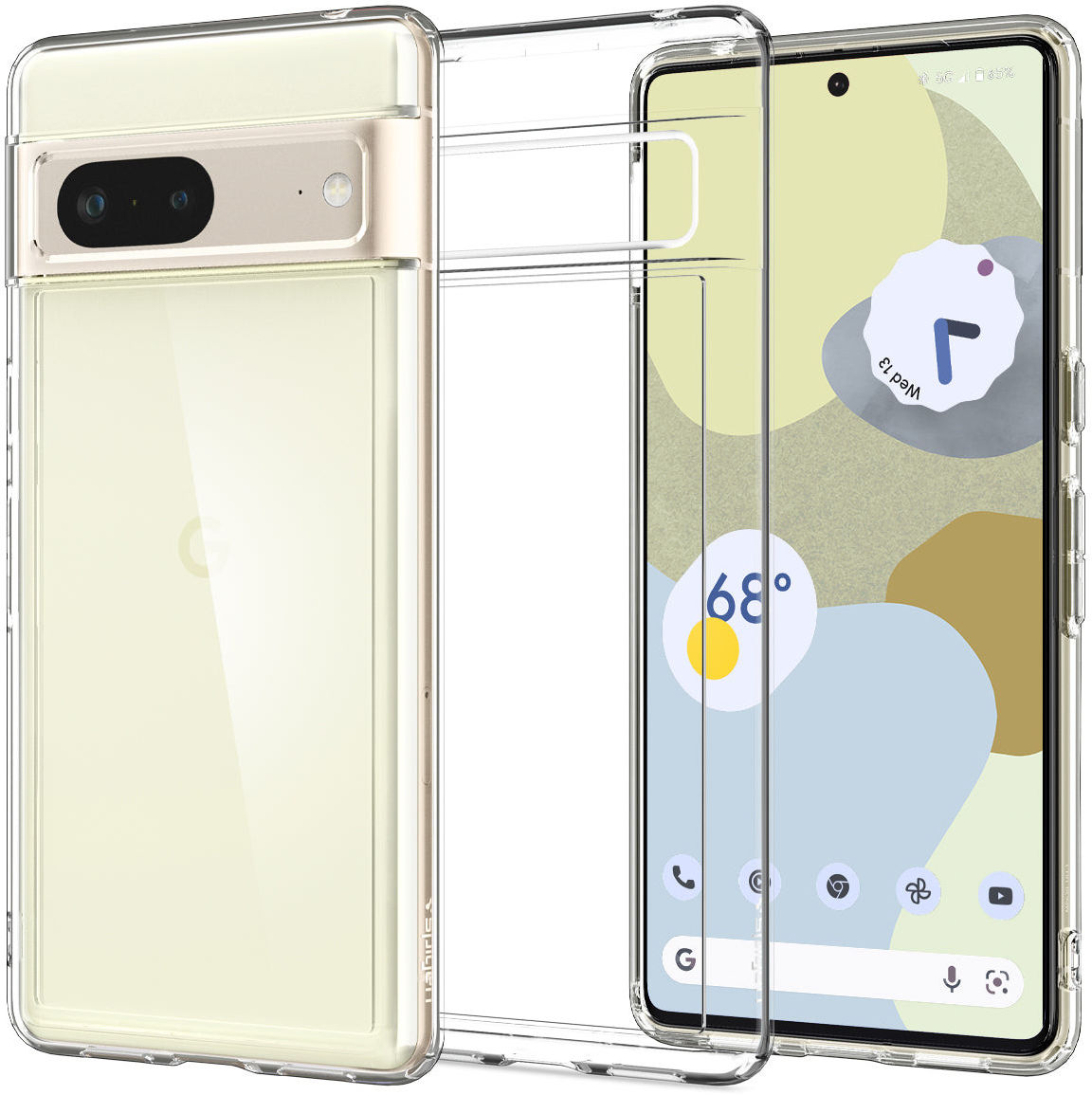 Spigen Ultra Hybrid Google Pixel 7 Hoesje Back Cover Transparant afbeelding 1