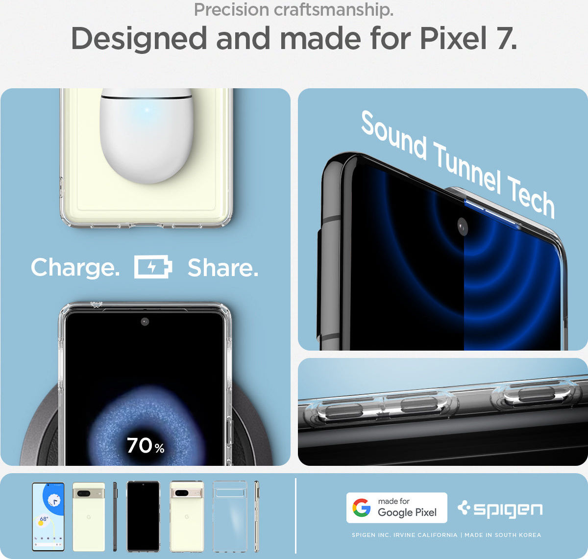 Spigen Ultra Hybrid Google Pixel 7 Hoesje Back Cover Transparant afbeelding 10