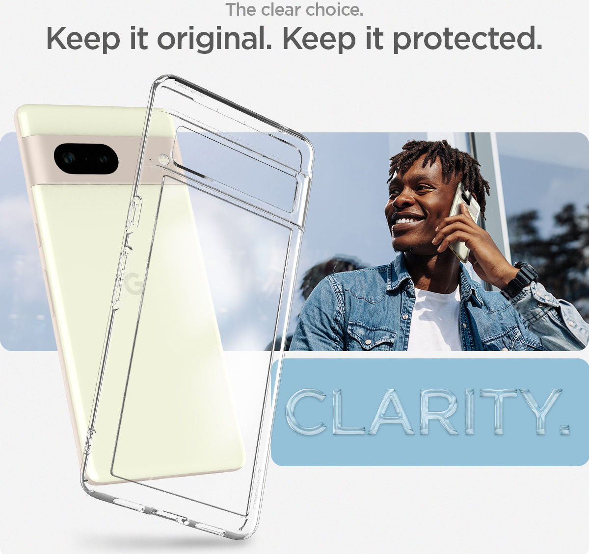 Spigen Ultra Hybrid Google Pixel 7 Hoesje Back Cover Transparant afbeelding 12