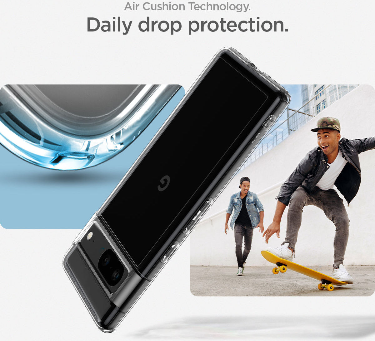 Spigen Ultra Hybrid Google Pixel 7 Hoesje Back Cover Transparant afbeelding 14