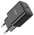 Hoco 20W USB-C Oplader Fast Charge Adapter + USB-C Kabel 1M Zwart afbeelding 5