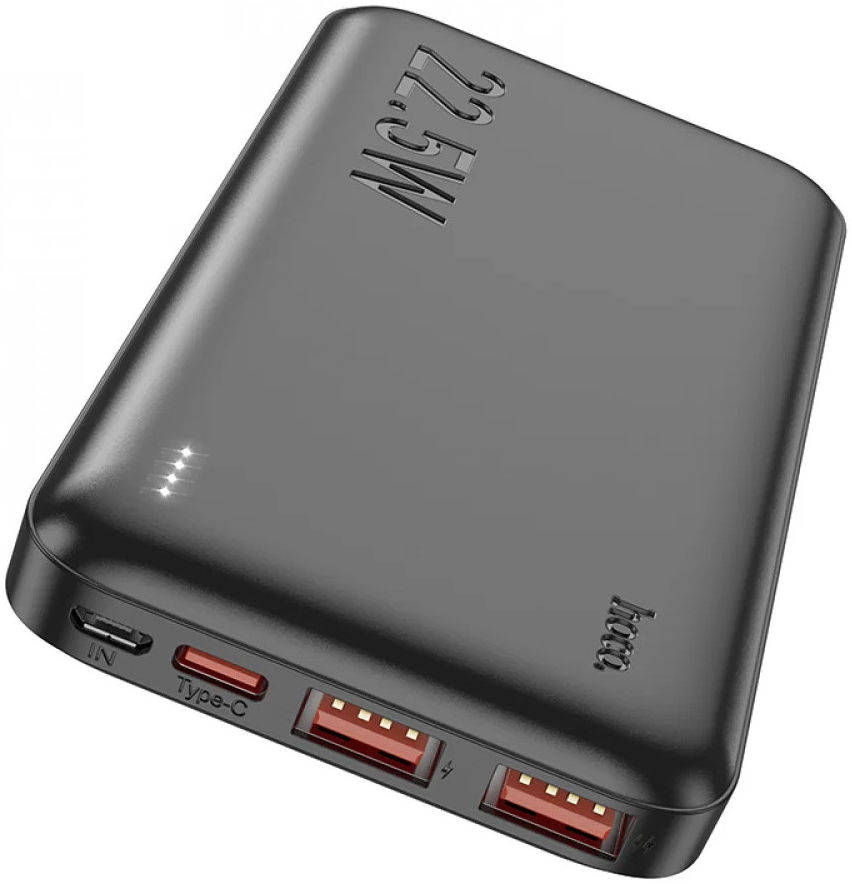 Hoco Powerbank 10.000 mAh Power Delivery en Quick Charge 22.5W Zwart afbeelding 2