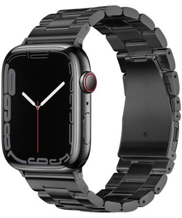 Hoco Apple Watch 1-9/SE/Ultra 41/40/38MM Bandje Schakels Zwart Bandjes