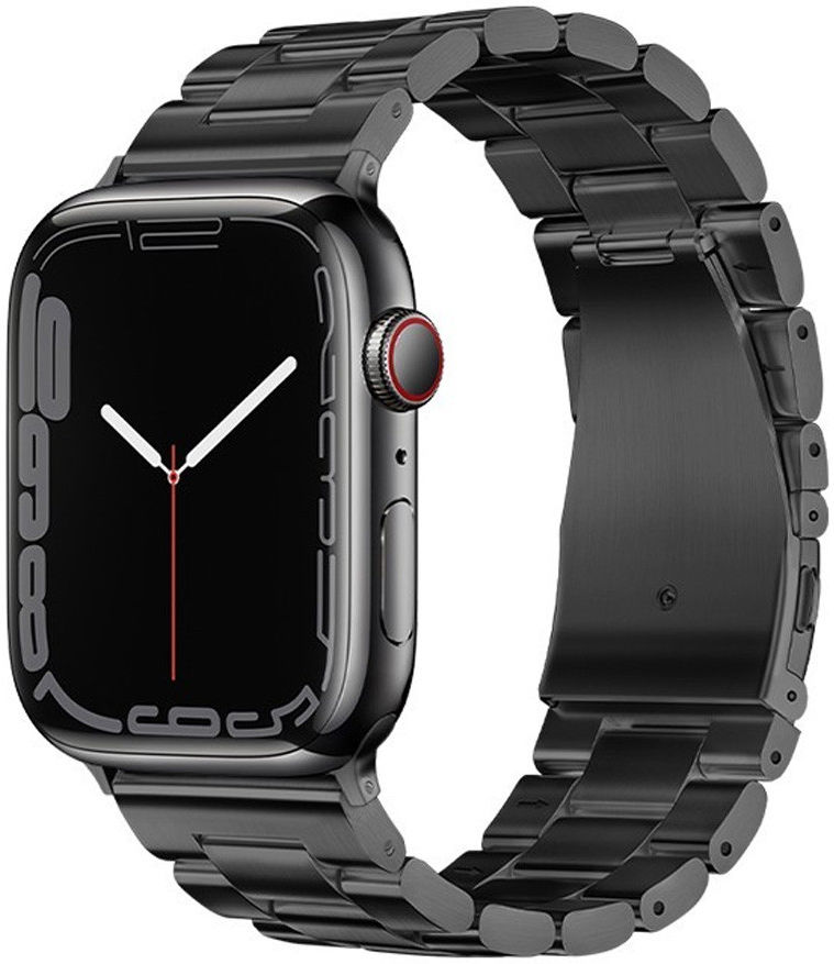 Hoco Apple Watch 1-9/SE/Ultra 41/40/38MM Bandje Schakels Zwart afbeelding 1