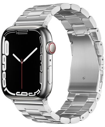 Hoco - Apple Watch 1-9/SE/Ultra Bandje - 49MM/45MM/44M/42MM - RVS - Zilver Bandjes