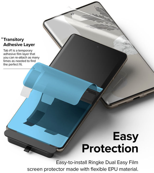 Ringke Dual Easy Film Google Pixel 7 Pro Screen Protector 2-Pack afbeelding 4