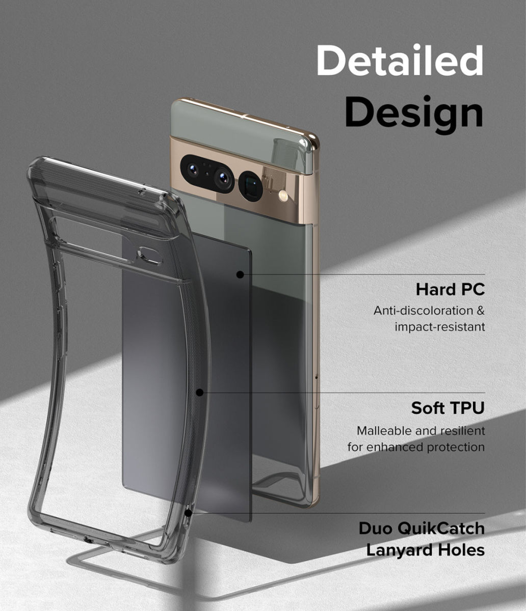 Ringke Fusion Google Pixel 7 Pro Hoesje Back Cover Matte Zwart afbeelding 12