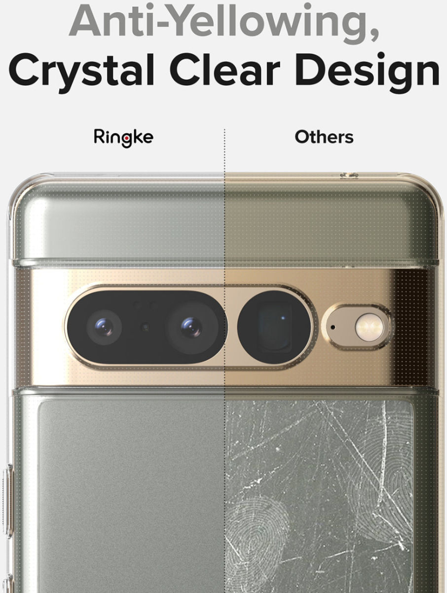 Ringke Fusion Google Pixel 7 Pro Hoesje Back Cover Matte Zwart afbeelding 5