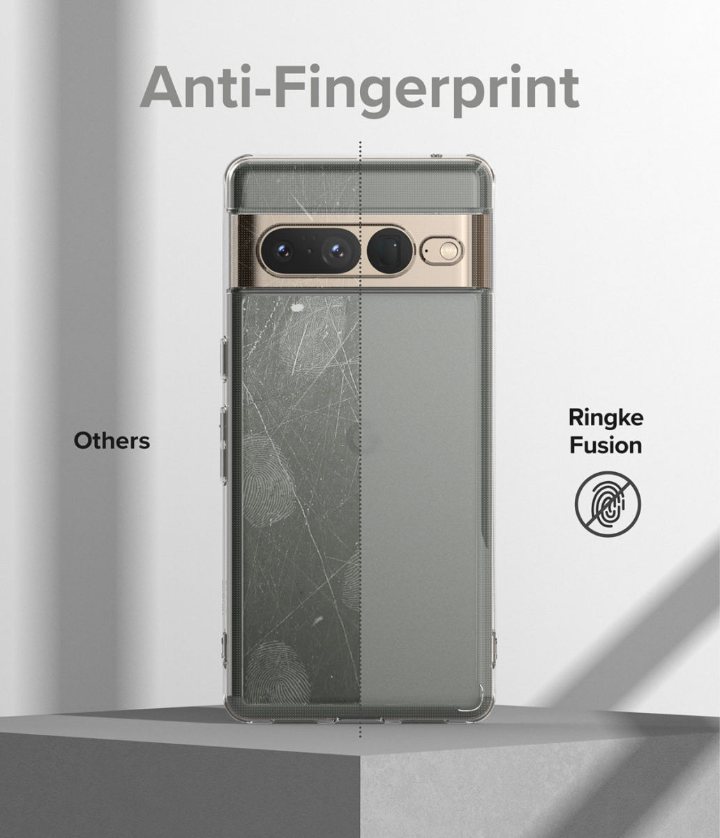 Ringke Fusion Google Pixel 7 Pro Hoesje Back Cover Matte Zwart afbeelding 6