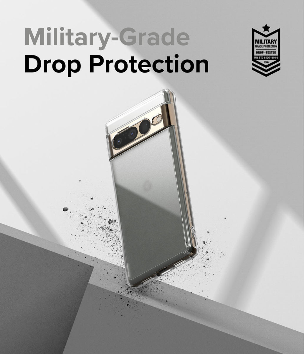 Ringke Fusion Google Pixel 7 Pro Hoesje Back Cover Matte Zwart afbeelding 7