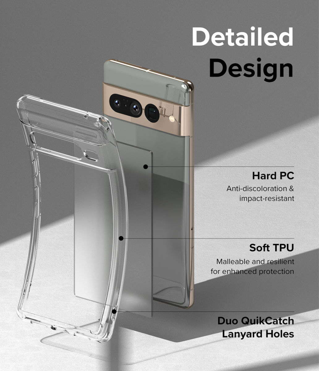 Ringke Fusion Google Pixel 7 Pro Hoesje Back Cover Matte Zwart afbeelding 9