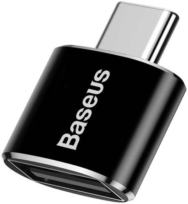 Baseus Mini USB-C naar USB-A Adapter Converter 2.4A Zwart afbeelding 16