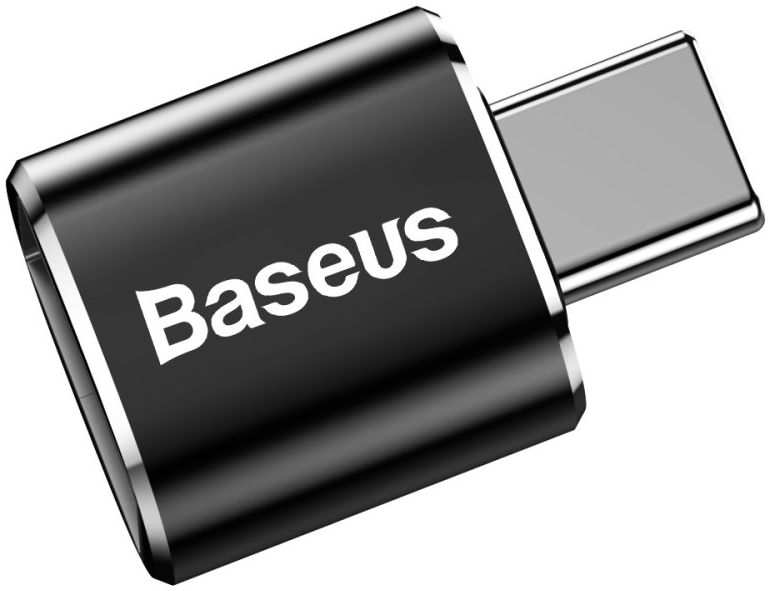 Baseus Mini USB-C naar USB-A Adapter Converter 2.4A Zwart afbeelding 14
