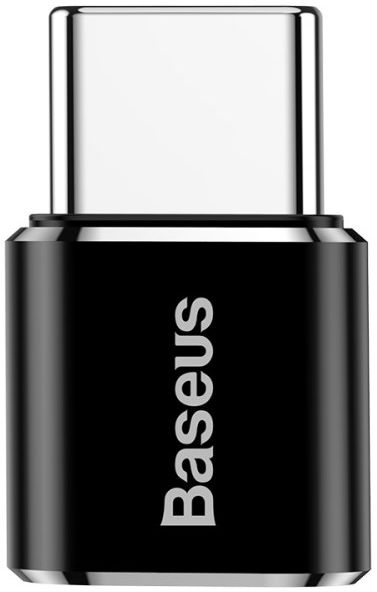 Baseus Mini USB-C naar Micro USB Adapter Converter 2.4A Zwart afbeelding 2