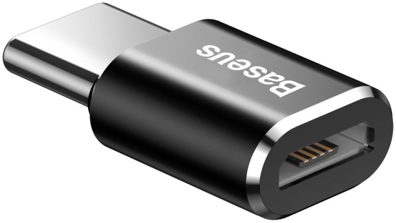 Baseus Mini USB-C naar Micro USB Adapter Converter 2.4A Zwart afbeelding 7