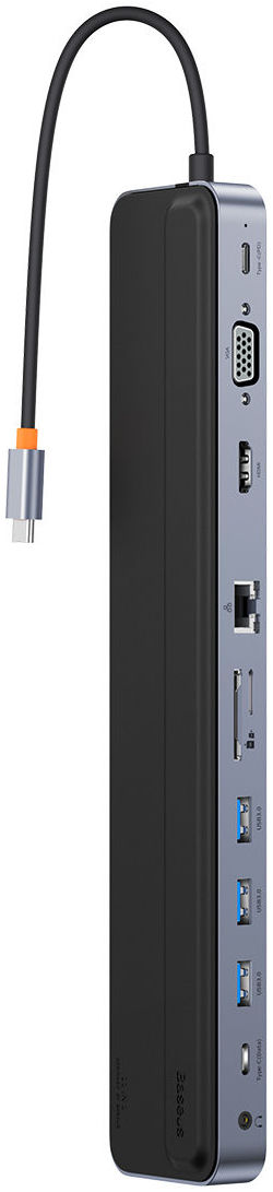 Baseus USB-C Hub naar 3x USB 3.0/USB-C PD/RJ45/VGA/TF/SD.3.5MM afbeelding 2