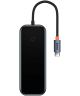 Baseus AcmeJoy USB-C naar USB-A/HDMI/USB-C Adapter Grijs