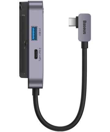 Baseus USB-C naar HDMI 4K@30Hz/USB 3.0/3.5.mm/USB-C PD 100W/SD TF Kabels