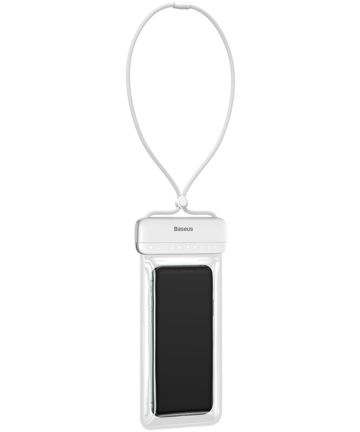 Baseus Waterdicht Telefoonhoesje voor Smartphones tot 7.2 Inch Wit Hoesjes