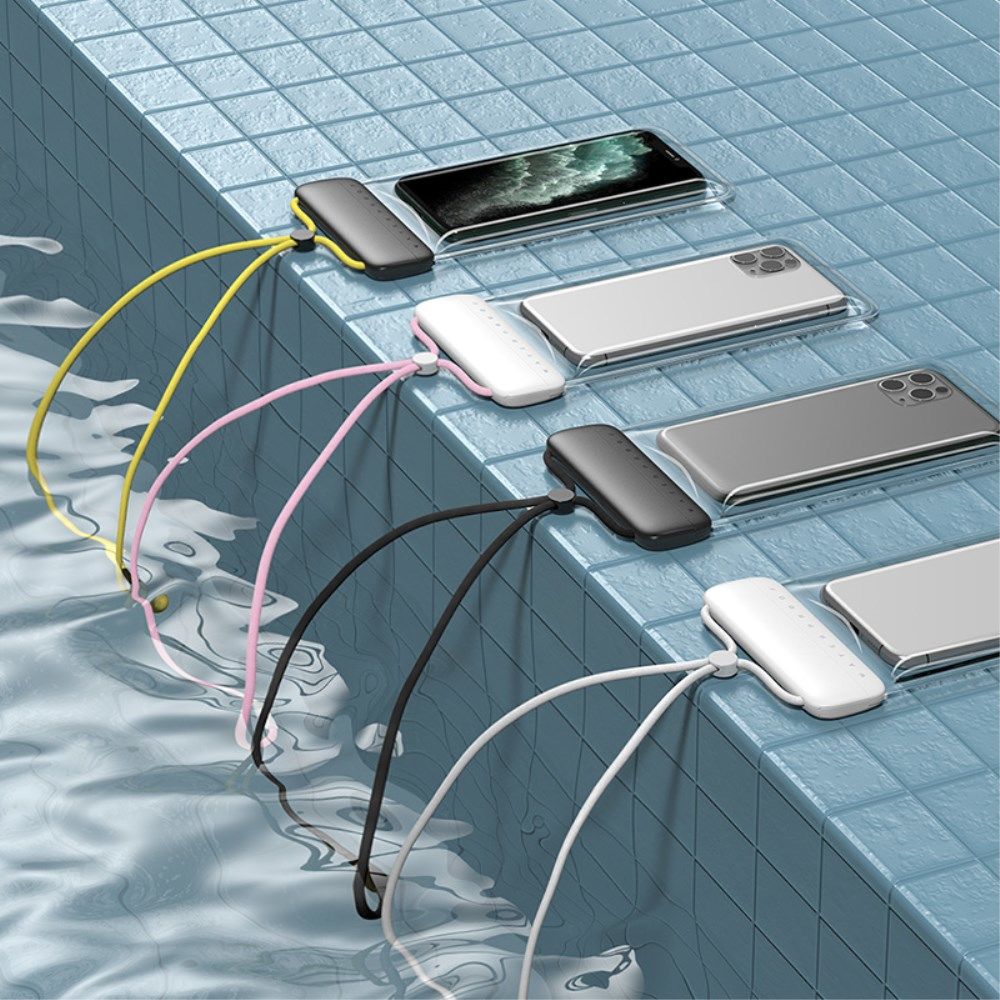 Baseus Waterdicht Telefoonhoesje voor Smartphones tot 7.2 Inch Wit afbeelding 8