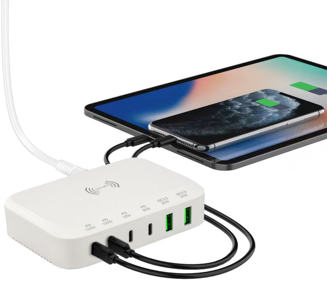4smarts 7in1 GaN Oplaadstation 100W Snellader met QI Opladen Wit afbeelding 6