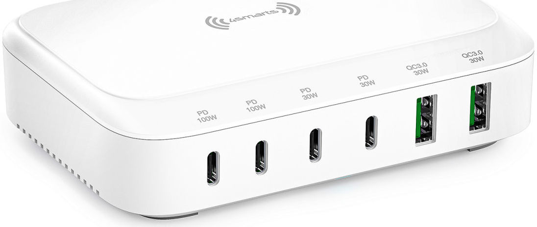 4smarts 7in1 GaN Oplaadstation 100W Snellader met QI Opladen Wit afbeelding 9